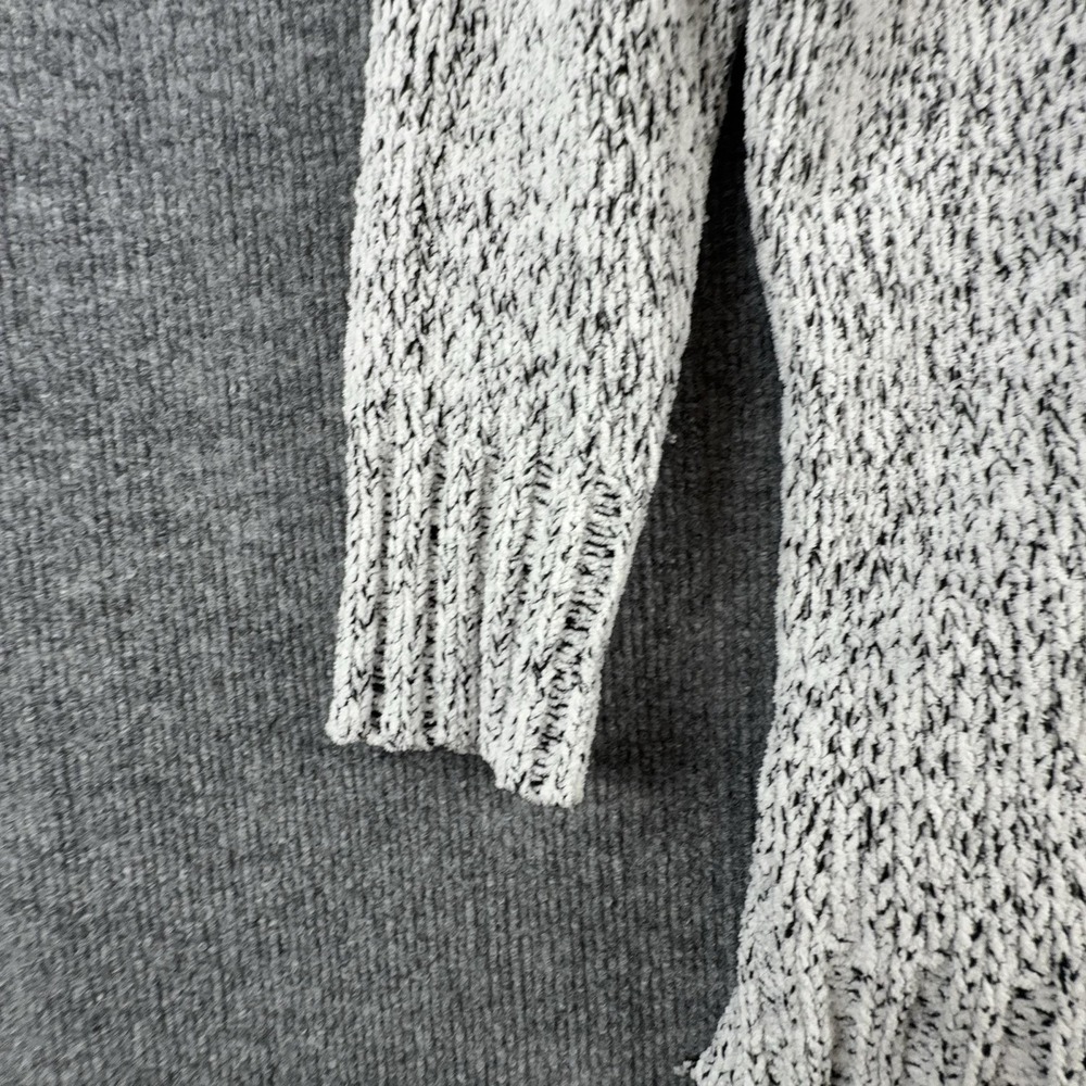 Eddie Bauer Sweater Womens Petite PL Gray Cowl Neck Tunic Chunky Knit Pullover - Picture 2 of 11